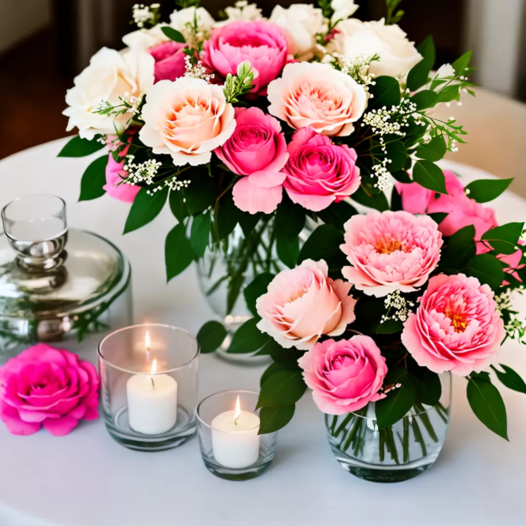 Como CRIAR centros de mesa com flores para casamentos 2