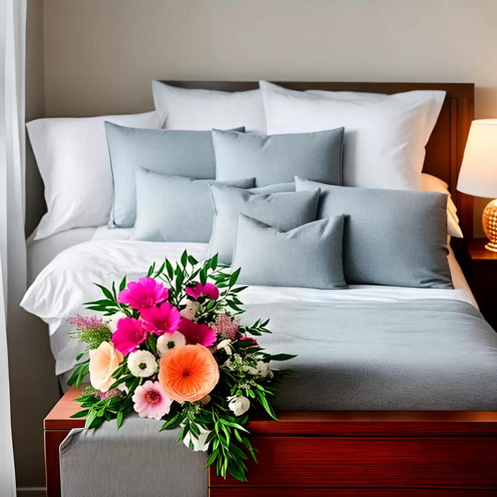 COMO usar flores na decoração do quarto de casal 5 COMO usar flores na decoração do quarto de casal 4
