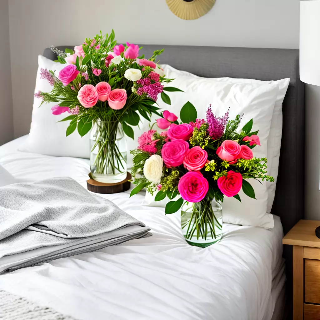 COMO usar flores na decoração do quarto de casal 7 COMO usar flores na decoração do quarto de casal 6