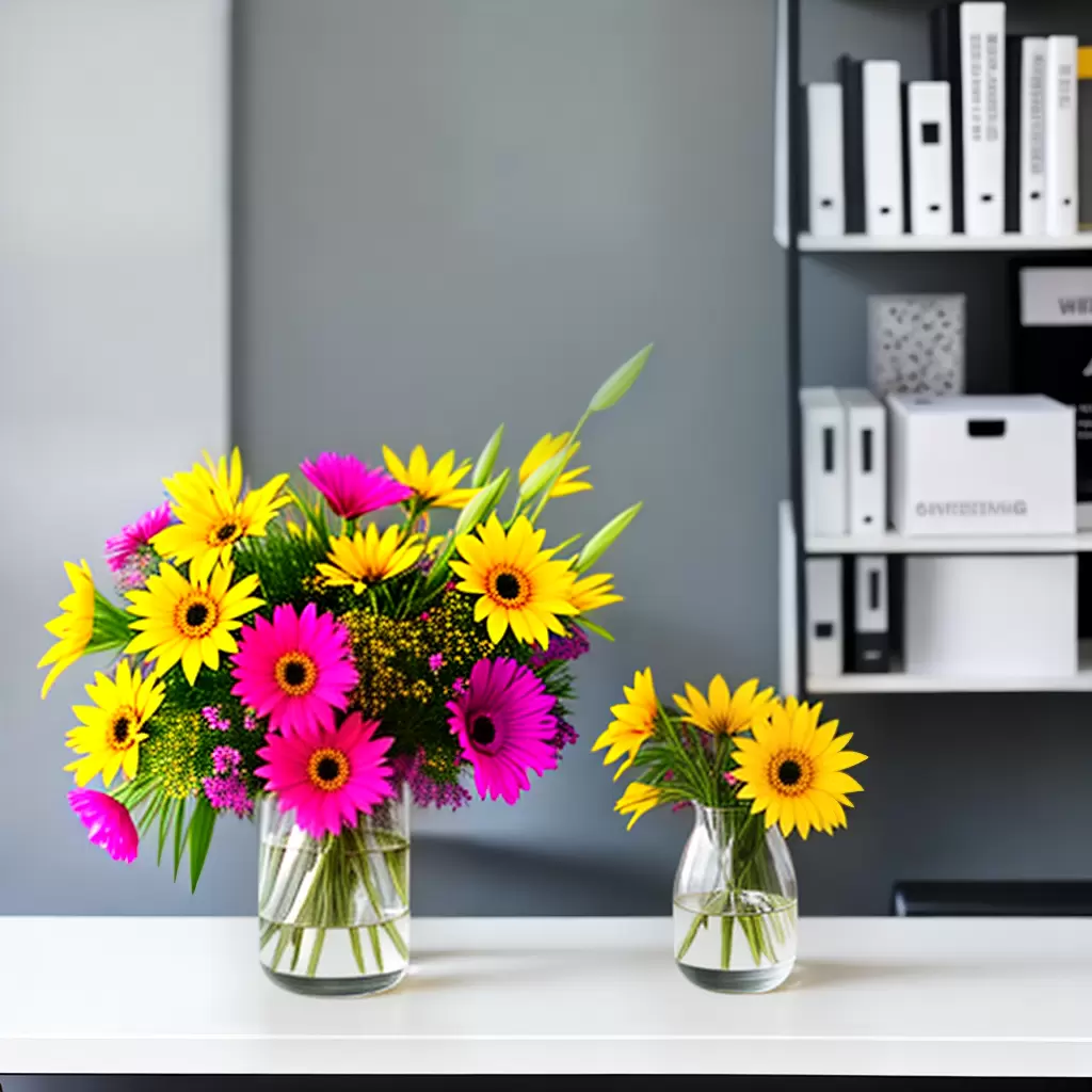 7 ideias de DECORAÇÃO com flores para escritórios