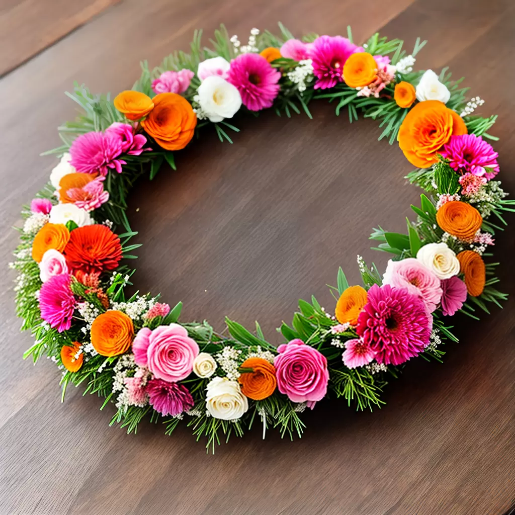 Aprenda a fazer uma COROA de flores para decoração: passo a passo 6