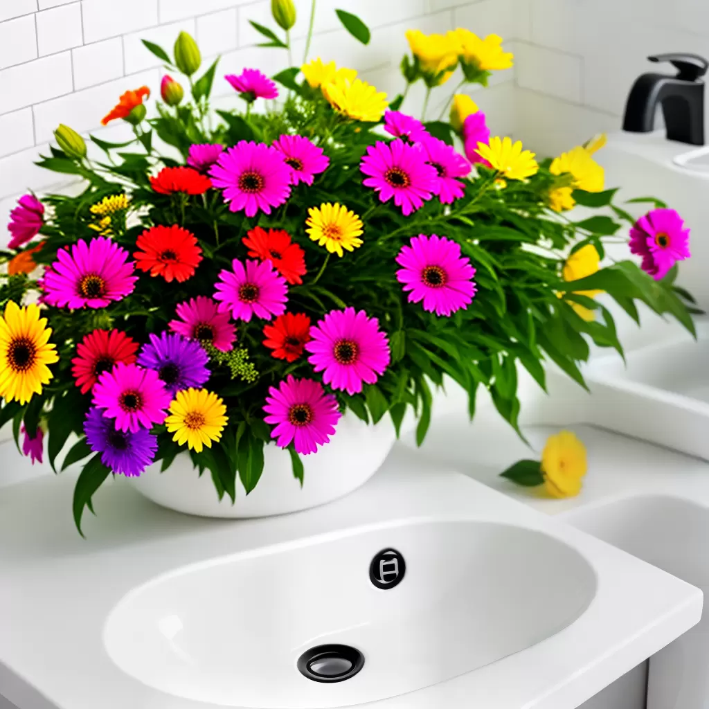 Use FLORES para adicionar cor ao seu banheiro: Dicas de decoração