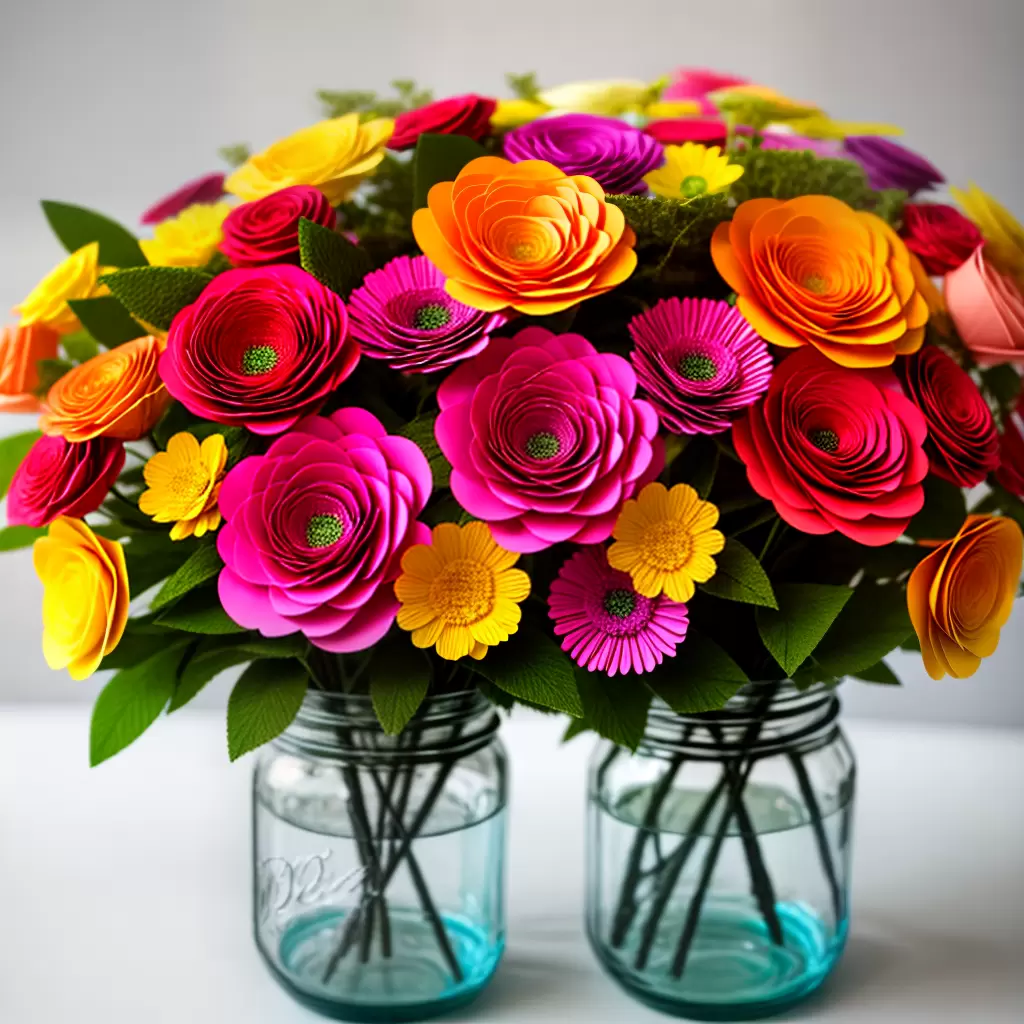 Como CRIAR Arranjos de Flores de Papel: Passo a Passo!