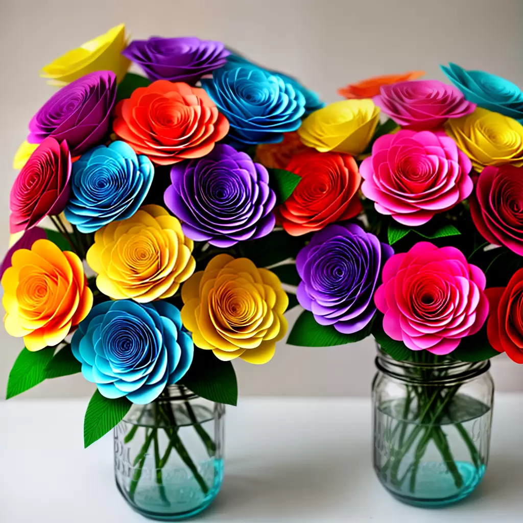 Como CRIAR Arranjos de Flores de Papel: Passo a Passo! 6