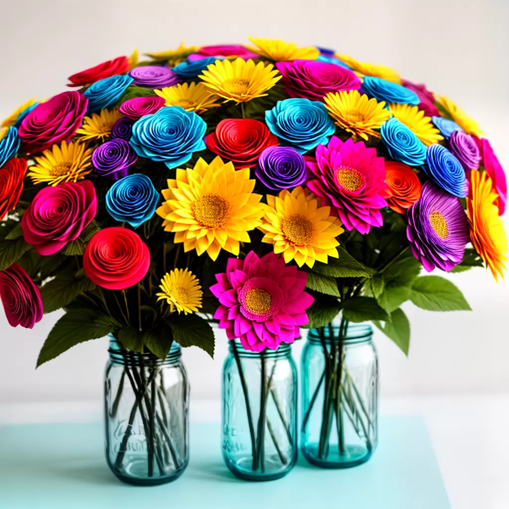 Como CRIAR Arranjos de Flores de Papel: Passo a Passo! 8