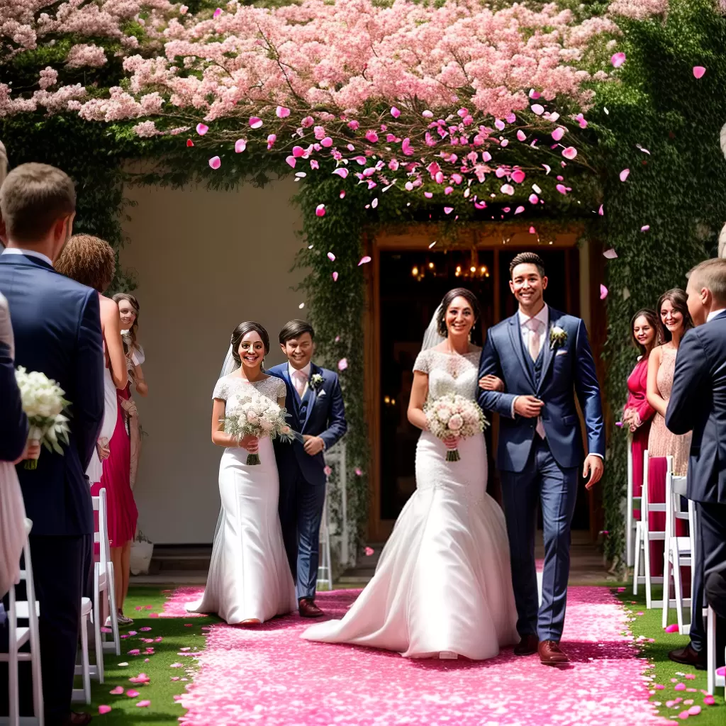 ELEGÂNCIA e Charme: Adornando seu Casamento com Pétalas 3 ELEGÂNCIA e Charme: Adornando seu Casamento com Pétalas 2