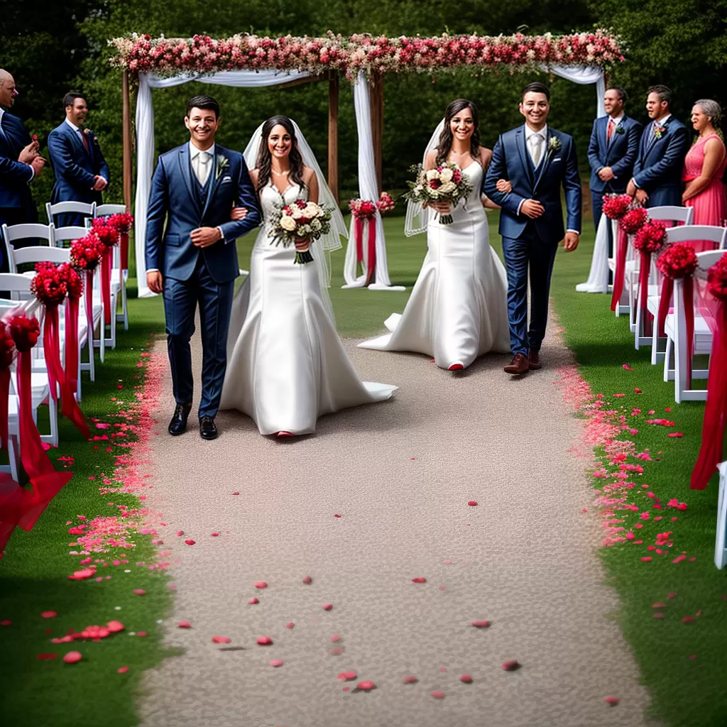 ELEGÂNCIA e Charme: Adornando seu Casamento com Pétalas 7 ELEGÂNCIA e Charme: Adornando seu Casamento com Pétalas 6