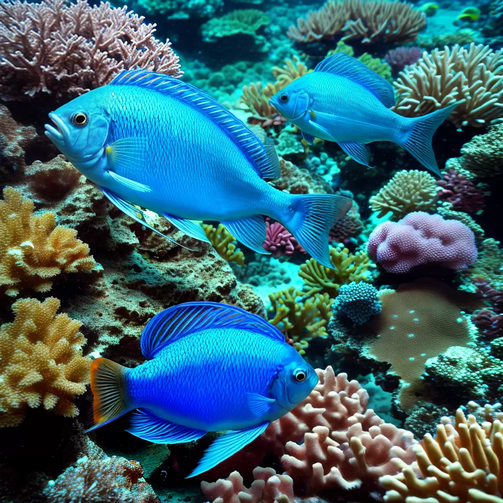 Hypoplectrus puella: Hamlet azul e camuflagem