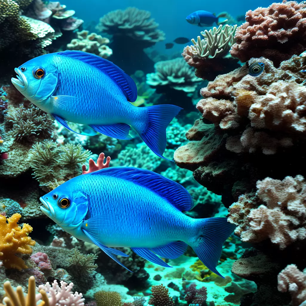 Hypoplectrus puella: Hamlet azul e camuflagem 4