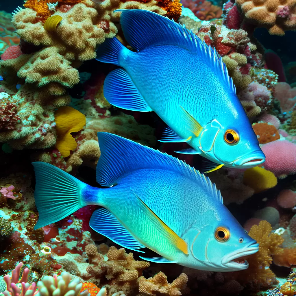 Hypoplectrus puella: Hamlet azul e camuflagem 8