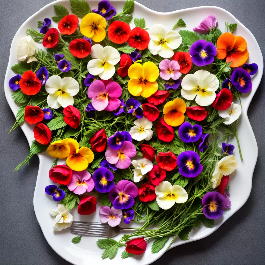SOBREMESAS Deslumbrantes: Como Decorar com Flores Comestíveis 2