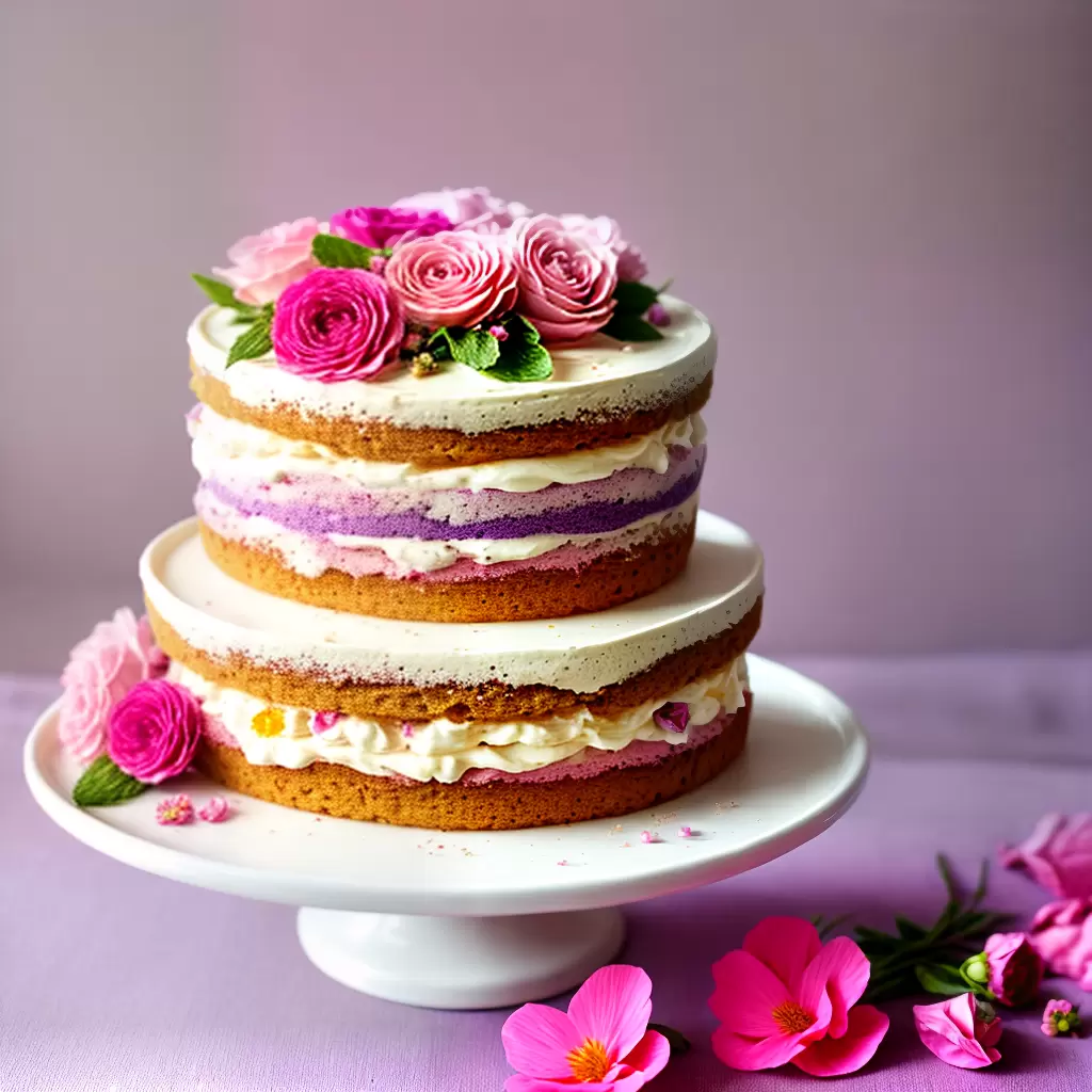 SOBREMESAS Deslumbrantes: Como Decorar com Flores Comestíveis 6