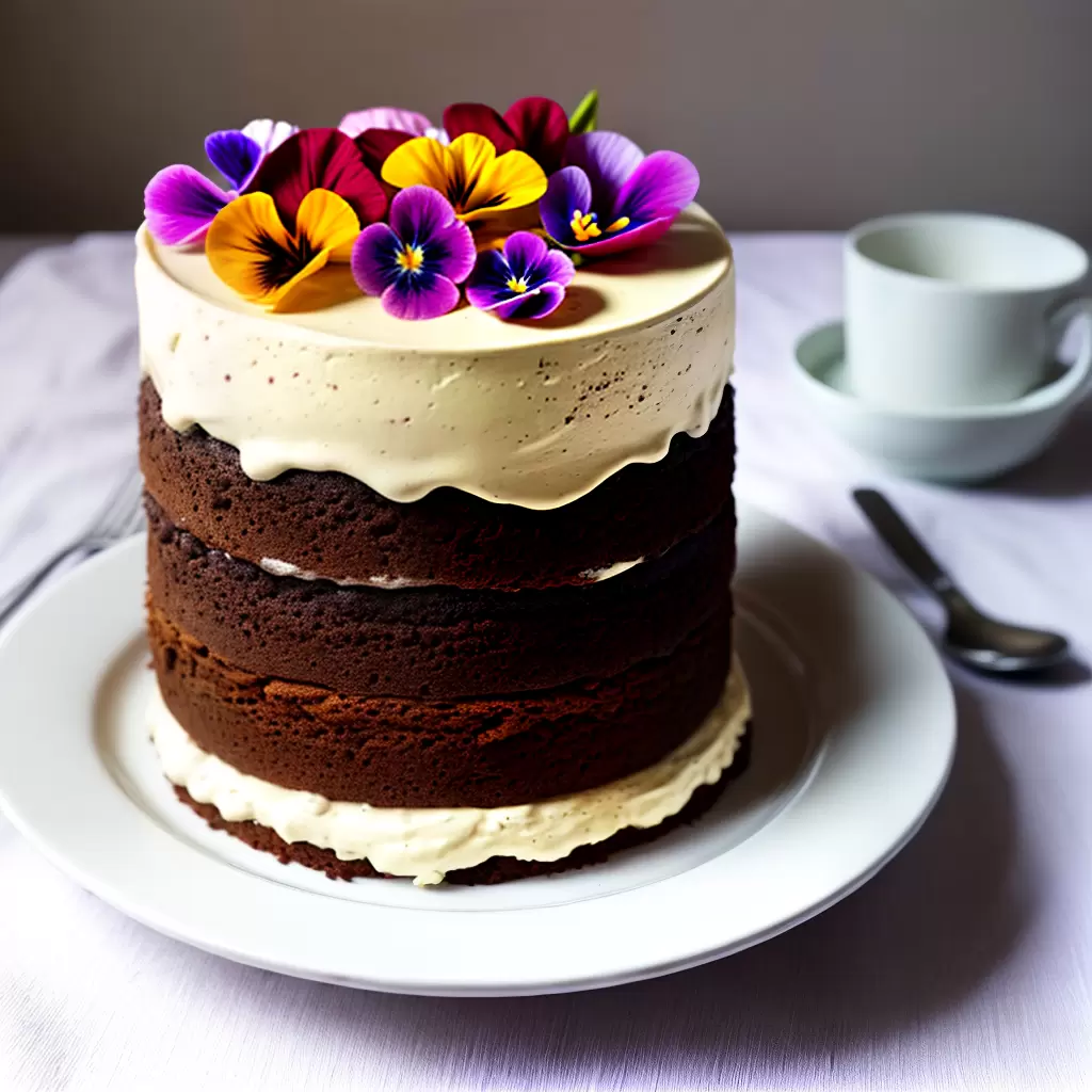 SOBREMESAS Deslumbrantes: Como Decorar com Flores Comestíveis 8