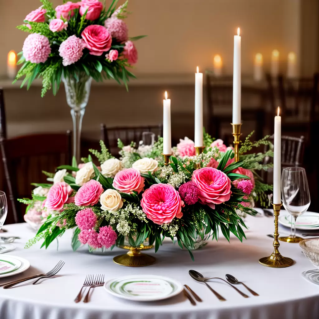 CENTRO das Atenções: Decoração de Mesas com Flores para Eventos 3 CENTRO das Atenções: Decoração de Mesas com Flores para Eventos 2
