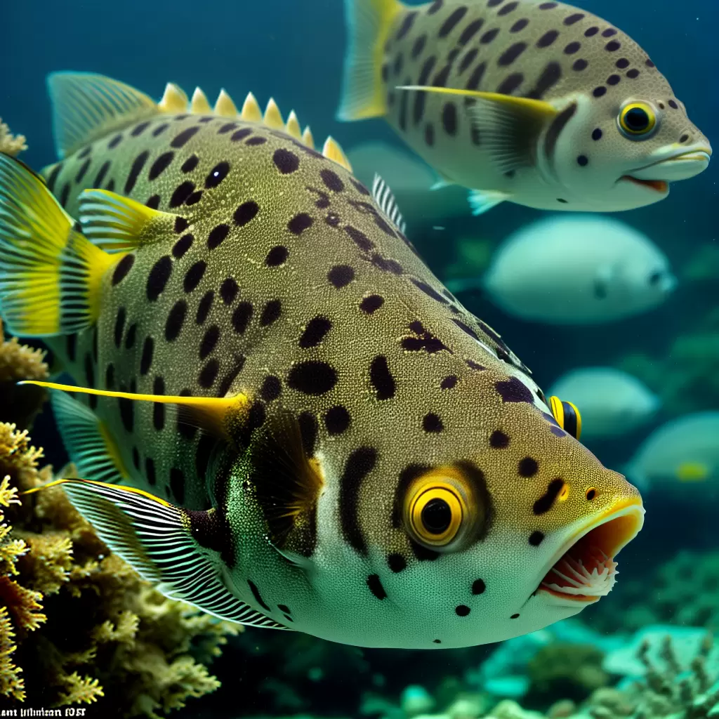 Arothron hispidus: Baiacu-espinhoso e defesa 5 Arothron hispidus: Baiacu-espinhoso e defesa 4