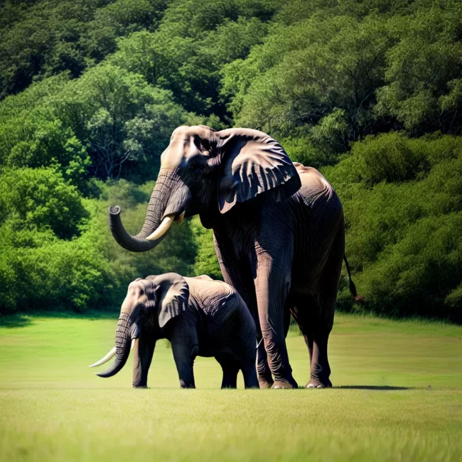 Os animais herbívoros mais pesados. 98