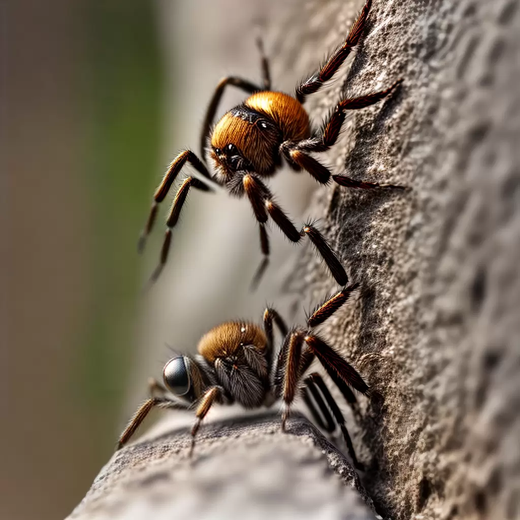 Aranhas e suas habilidades de escalada 2