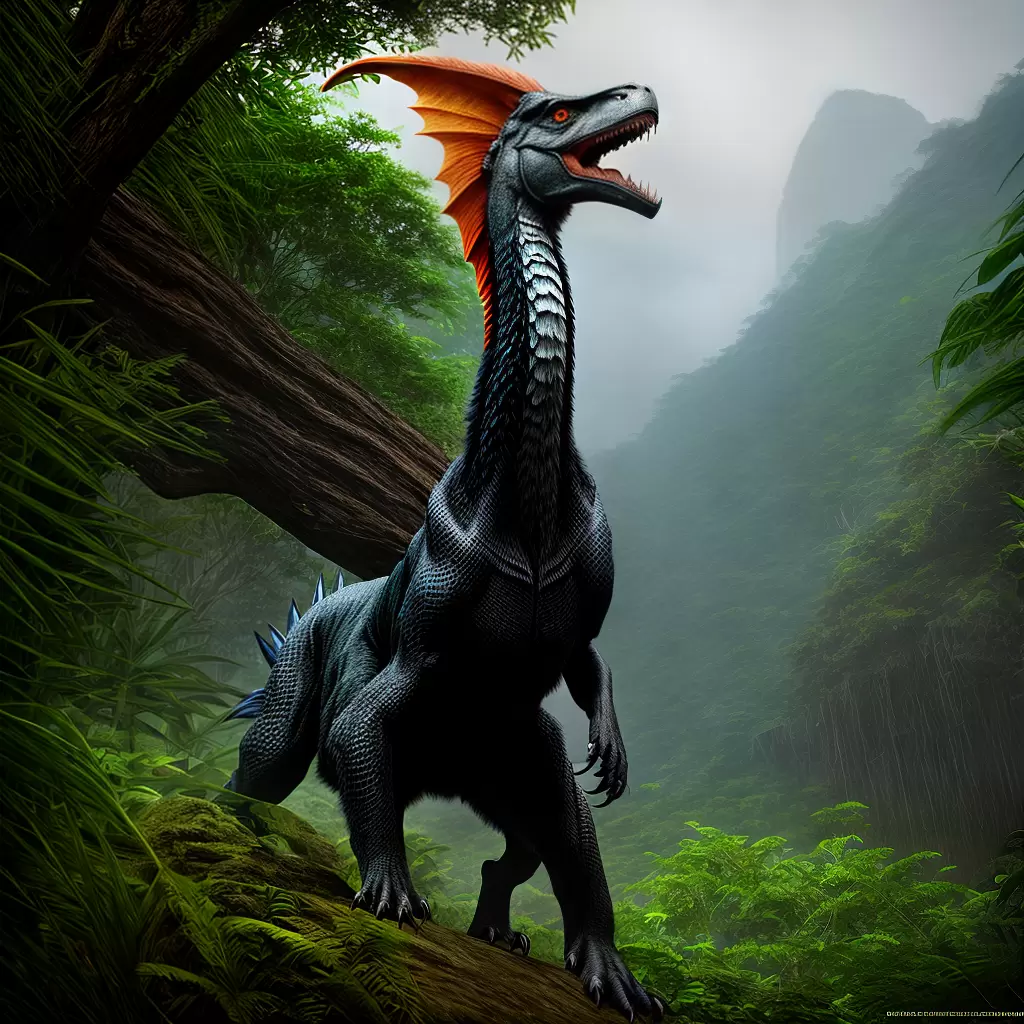 O impressionante mundo do DILOPHOSAURUS: o dinossauro de duas cristas 8