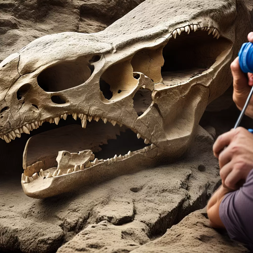 O INCANSÁVEL trabalho de reconstituição de um dinossauro