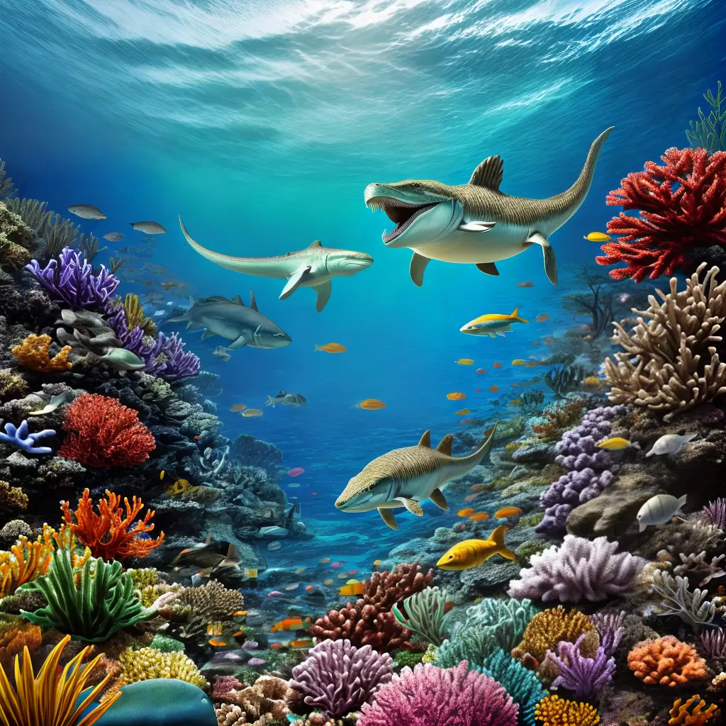 EXPLORE a vida marinha dos dinossauros