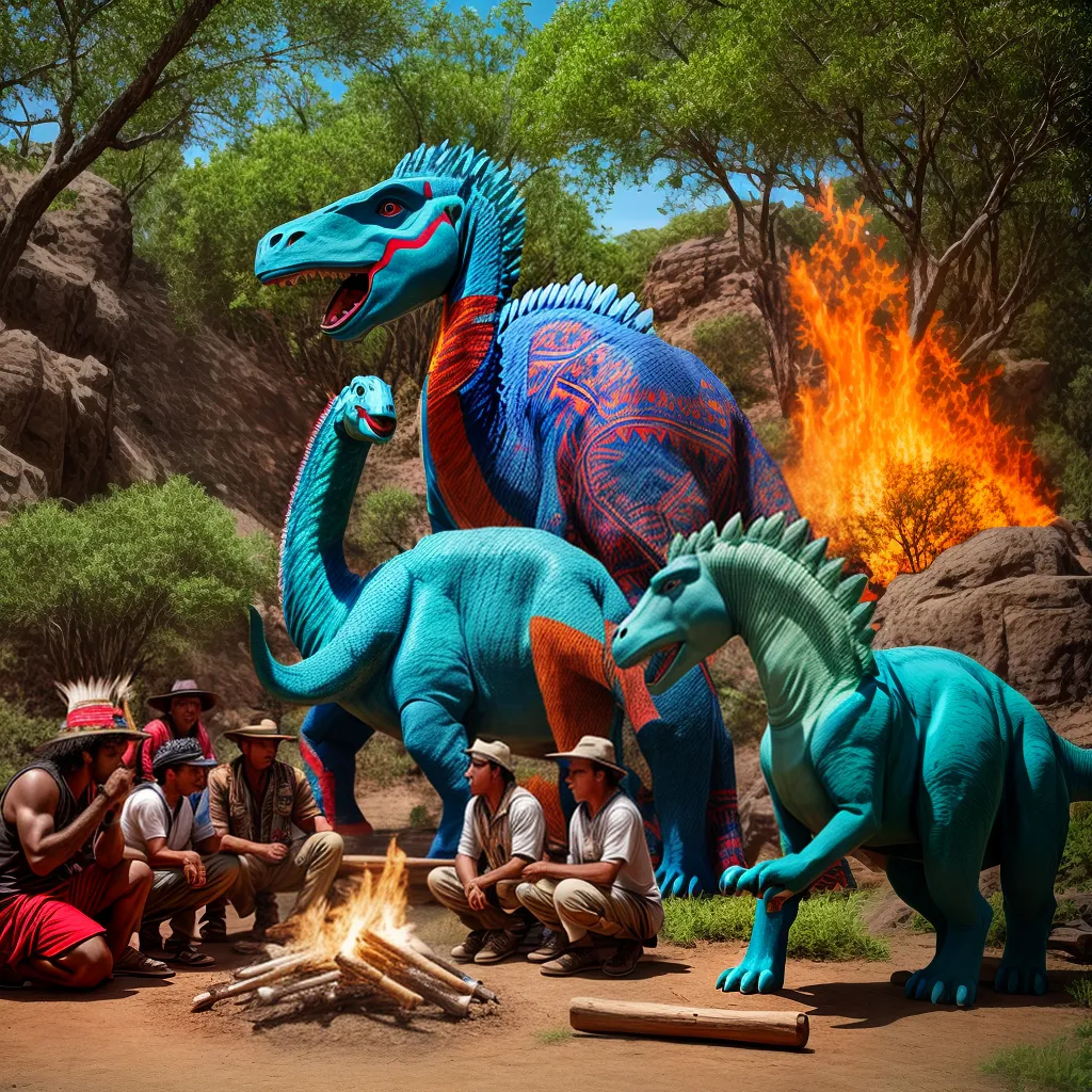 A influência dos dinossauros na CULTURA INDÍGENA 1 A influência dos dinossauros na CULTURA INDÍGENA