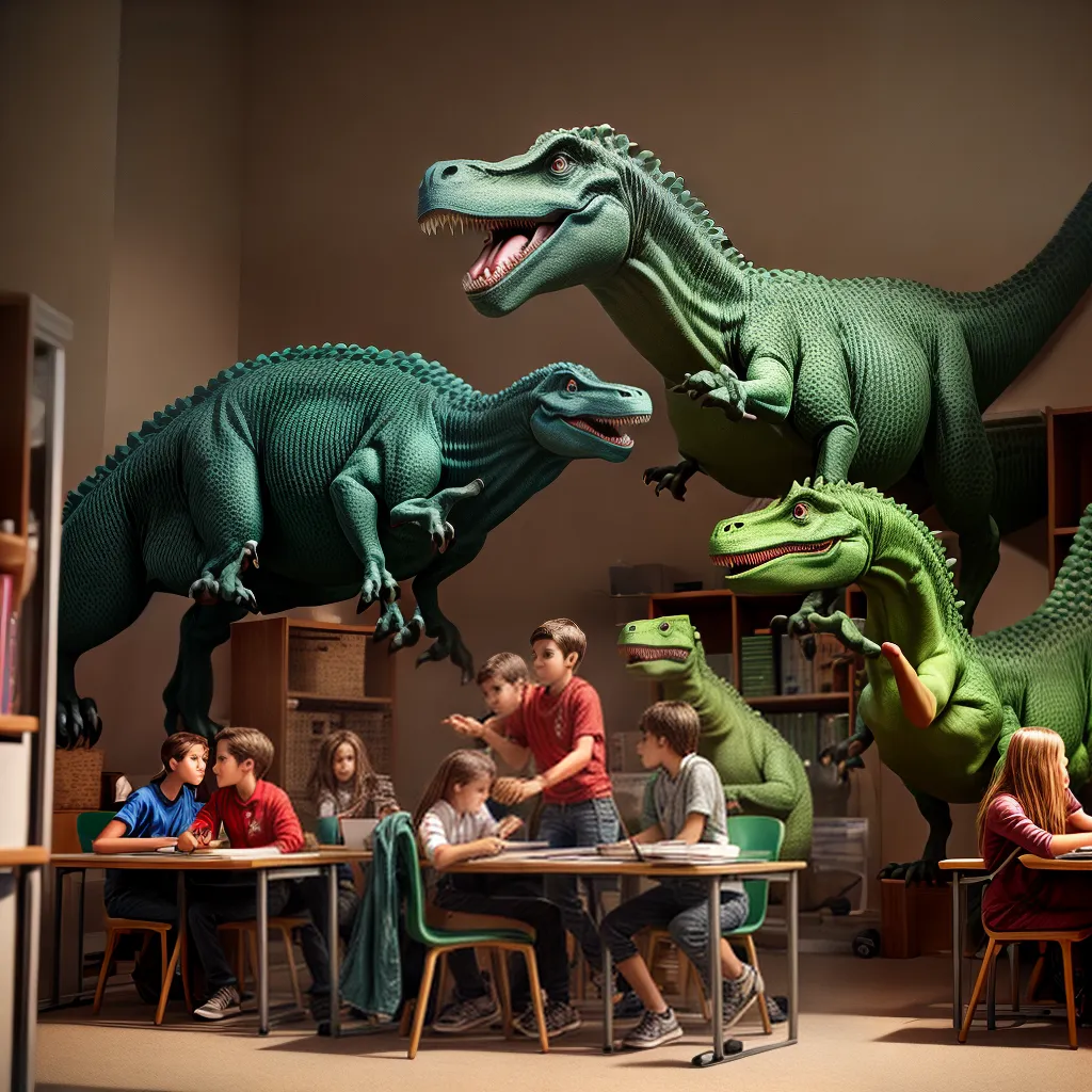 ATENÇÃO: dinossauros podem invadir sua sala de aula 5 ATENÇÃO: dinossauros podem invadir sua sala de aula 4