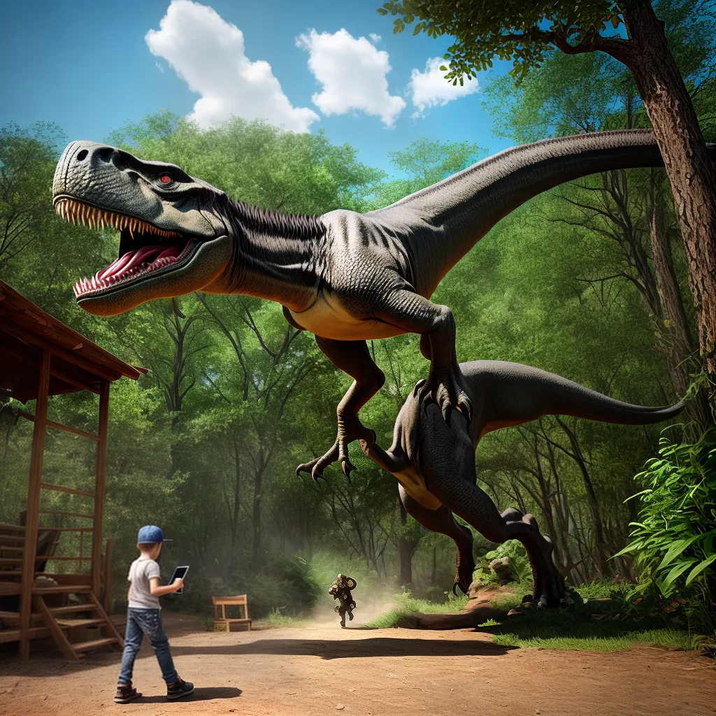 Explorando o universo dos DINOSAUROS através da Realidade Aumentada 3 Explorando o universo dos DINOSAUROS através da Realidade Aumentada 2