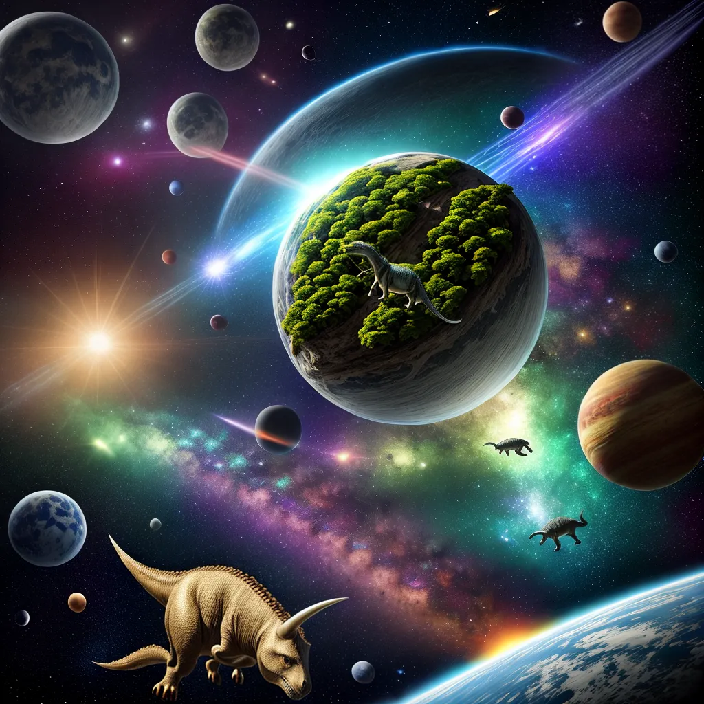 DINOSSAUROS no espaço: uma possibilidade real?