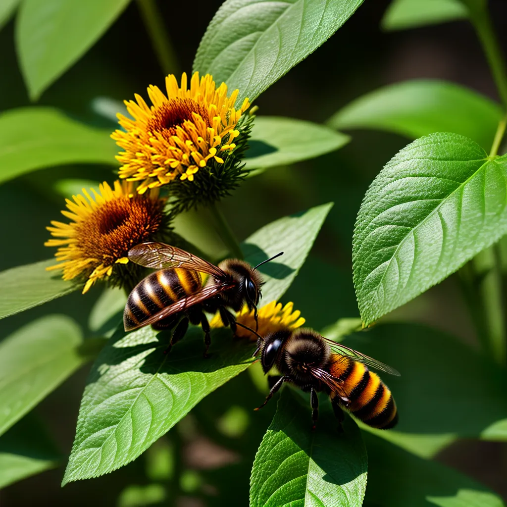 Abelhas no jardim: um sinal de saúde e equilíbrio ambiental 4