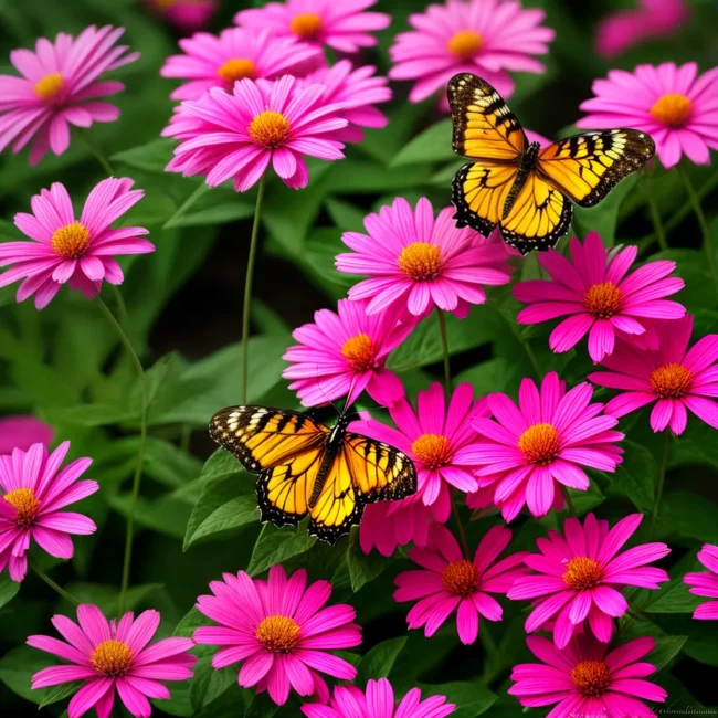 As mariposas e o seu papel na fertilização das plantas do jardim 140