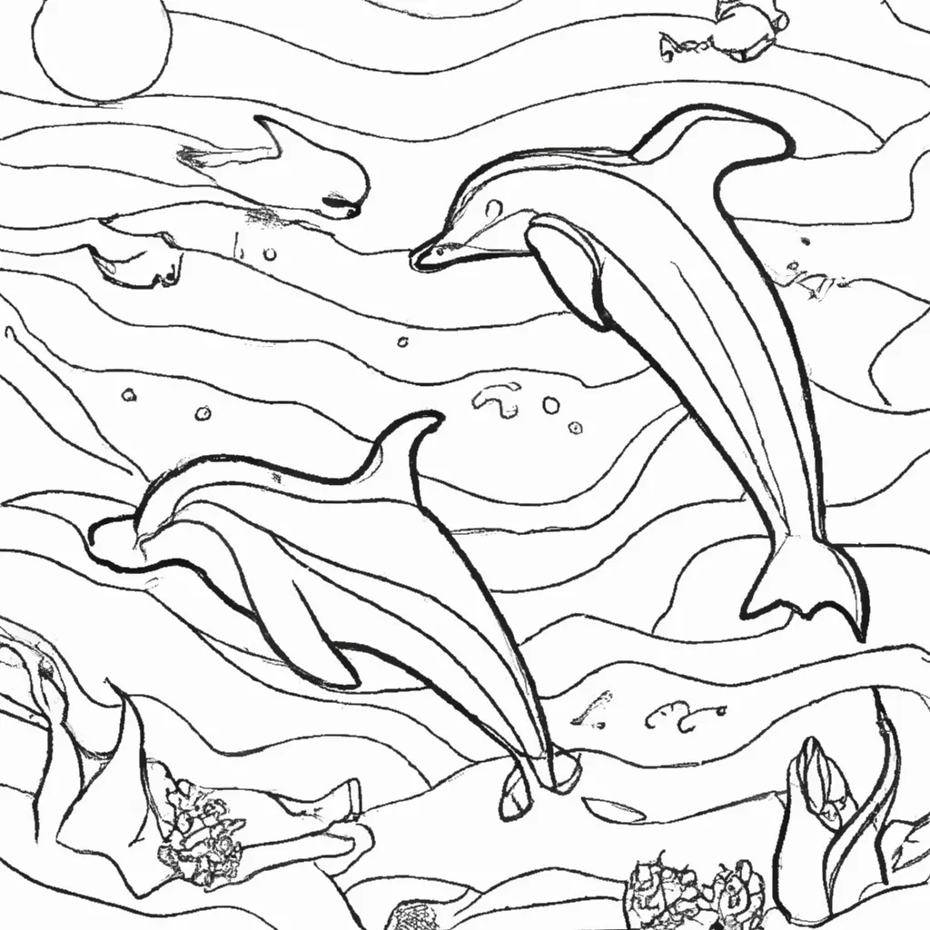 Entre no Mundo Aquático com Desenhos de Golfinhos para Colorir 20 Entre no Mundo Aquático com Desenhos de Golfinhos para Colorir 19