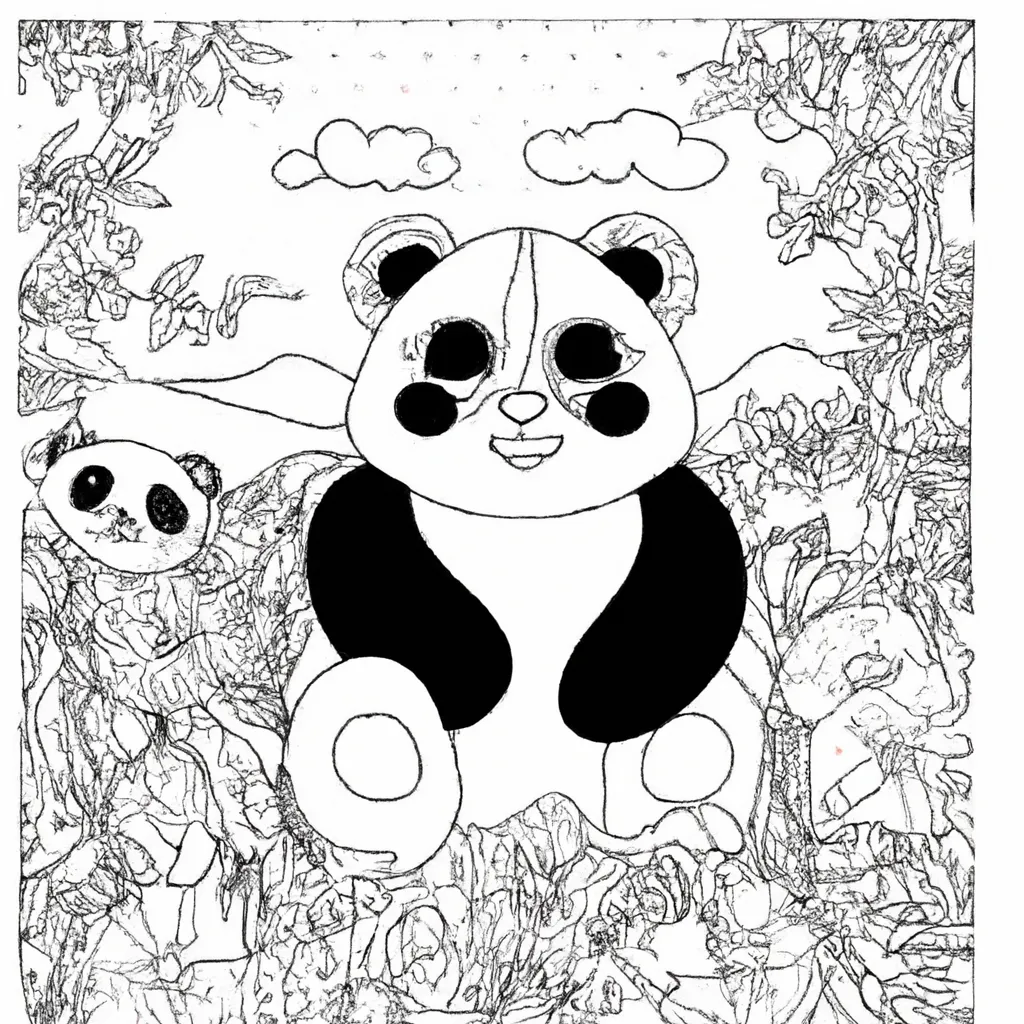 Desfrute da Serenidade com Páginas de Desenhos de Pandas para Colorir 21 Desfrute da Serenidade com Páginas de Desenhos de Pandas para Colorir 20