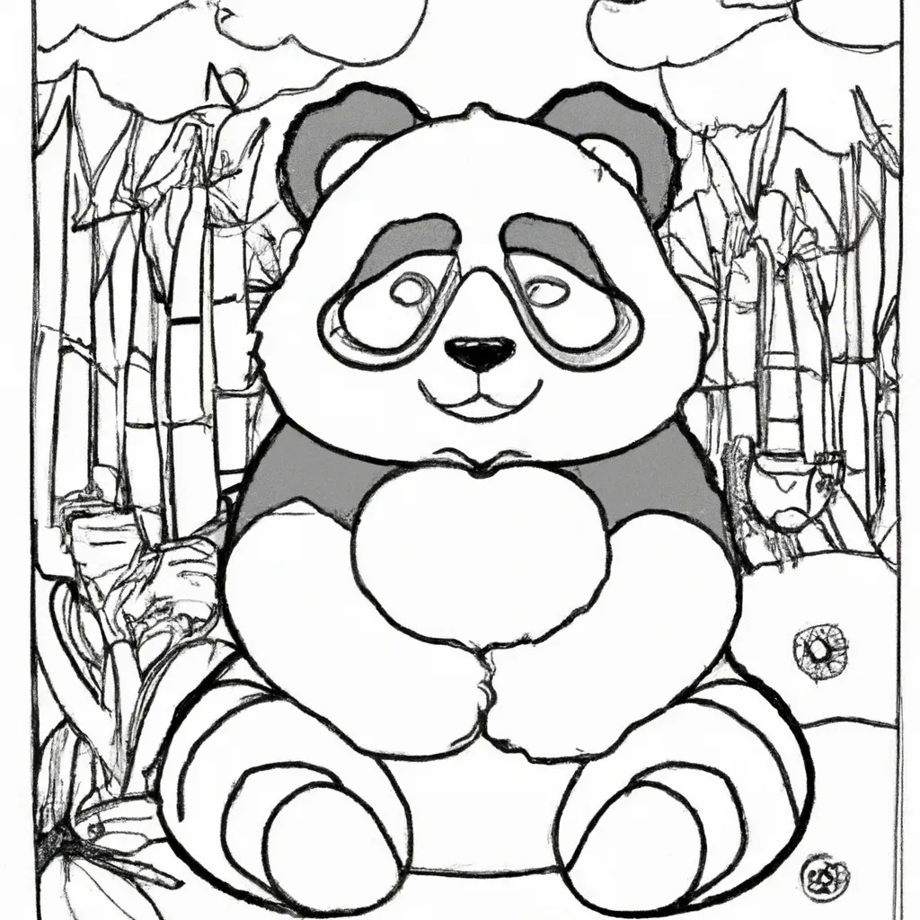 Desfrute da Serenidade com Páginas de Desenhos de Pandas para Colorir 11 Desfrute da Serenidade com Páginas de Desenhos de Pandas para Colorir 10