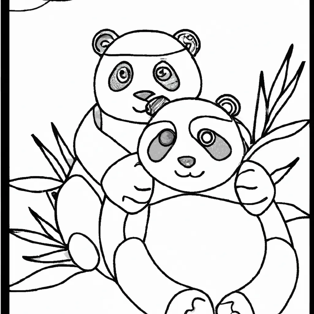 Desfrute da Serenidade com Páginas de Desenhos de Pandas para Colorir 27 Desfrute da Serenidade com Páginas de Desenhos de Pandas para Colorir 26