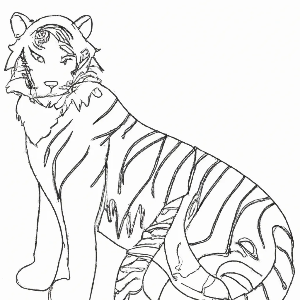 Inspire-se com Nossos Desenhos de Tigres para Colorir 1 Inspire-se com Nossos Desenhos de Tigres para Colorir