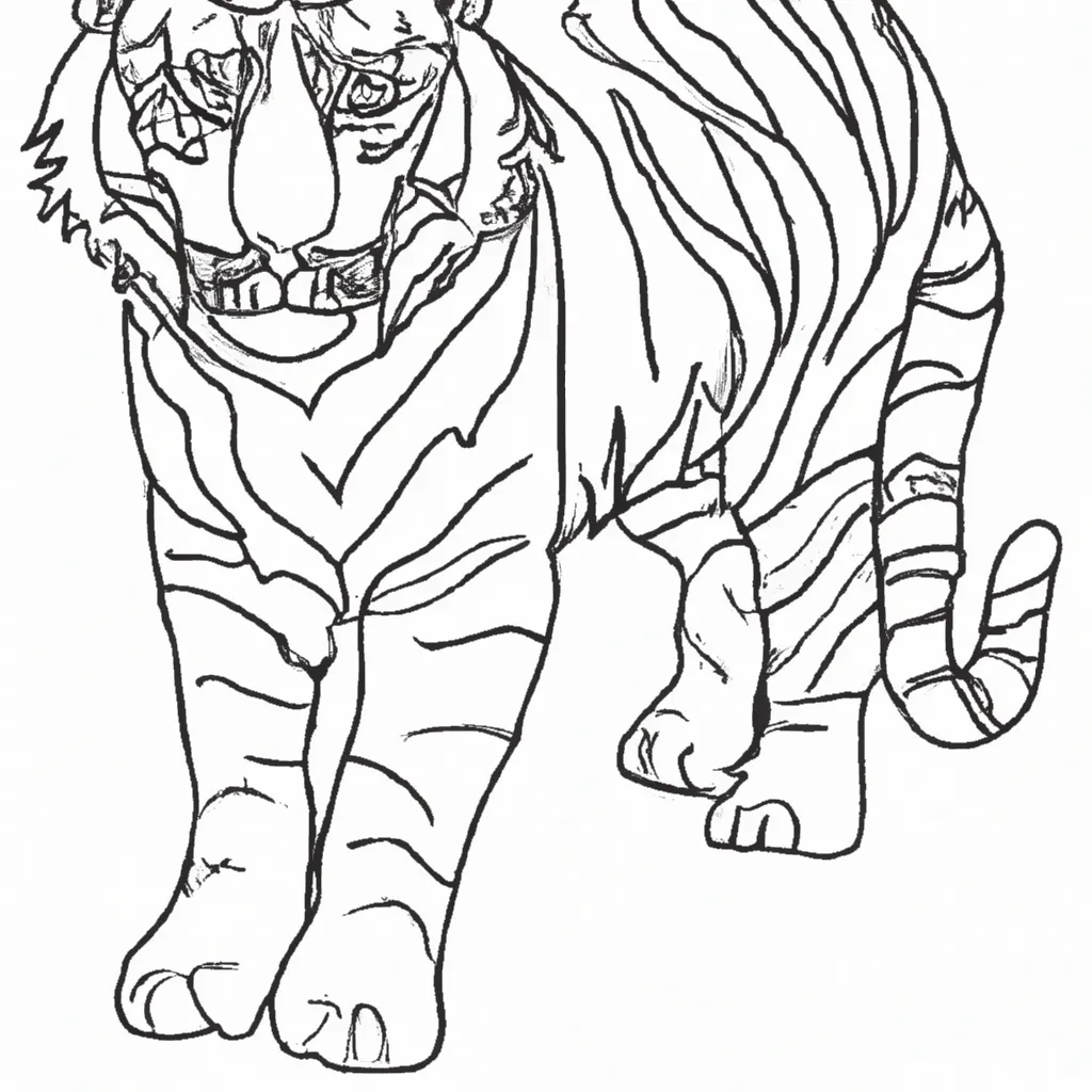 Inspire-se com Nossos Desenhos de Tigres para Colorir 7 Inspire-se com Nossos Desenhos de Tigres para Colorir 6