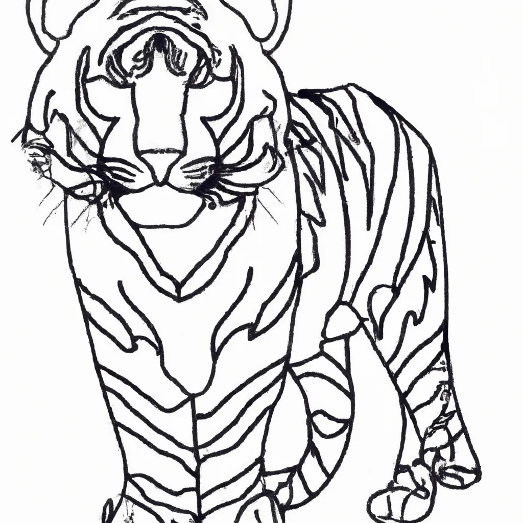 Inspire-se com Nossos Desenhos de Tigres para Colorir 21 Inspire-se com Nossos Desenhos de Tigres para Colorir 20
