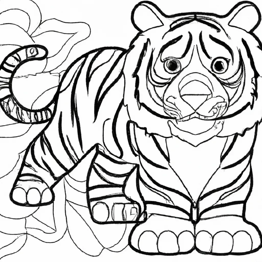 Inspire-se com Nossos Desenhos de Tigres para Colorir 25 Inspire-se com Nossos Desenhos de Tigres para Colorir 24