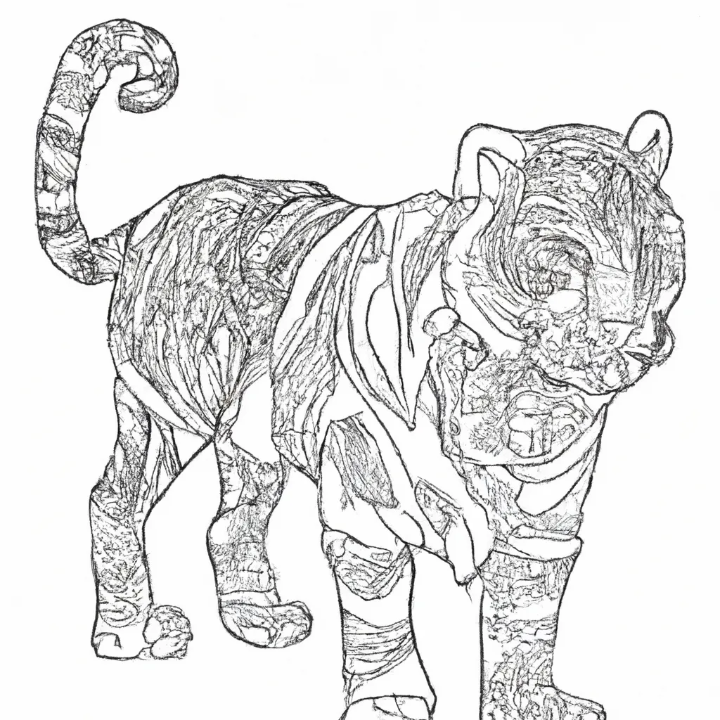 Inspire-se com Nossos Desenhos de Tigres para Colorir 5 Inspire-se com Nossos Desenhos de Tigres para Colorir 4