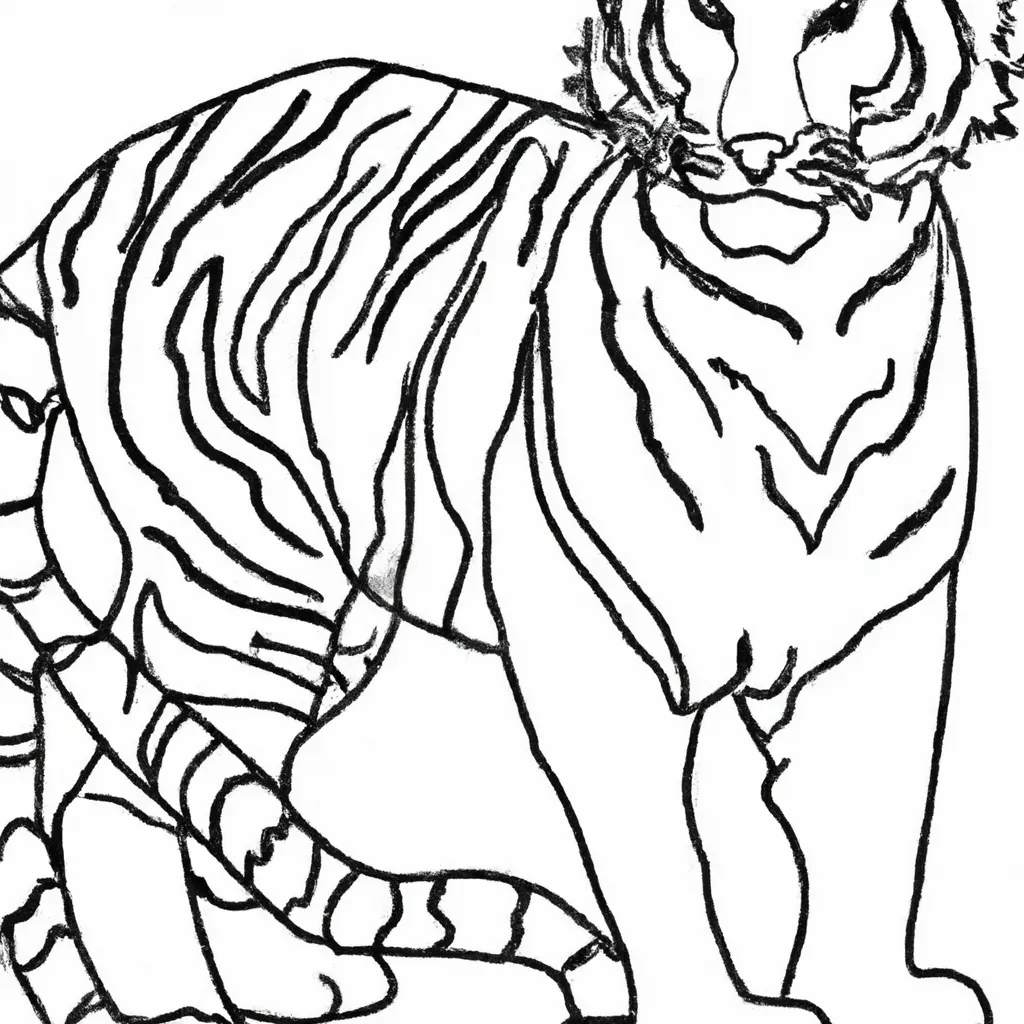 Inspire-se com Nossos Desenhos de Tigres para Colorir 9 Inspire-se com Nossos Desenhos de Tigres para Colorir 8