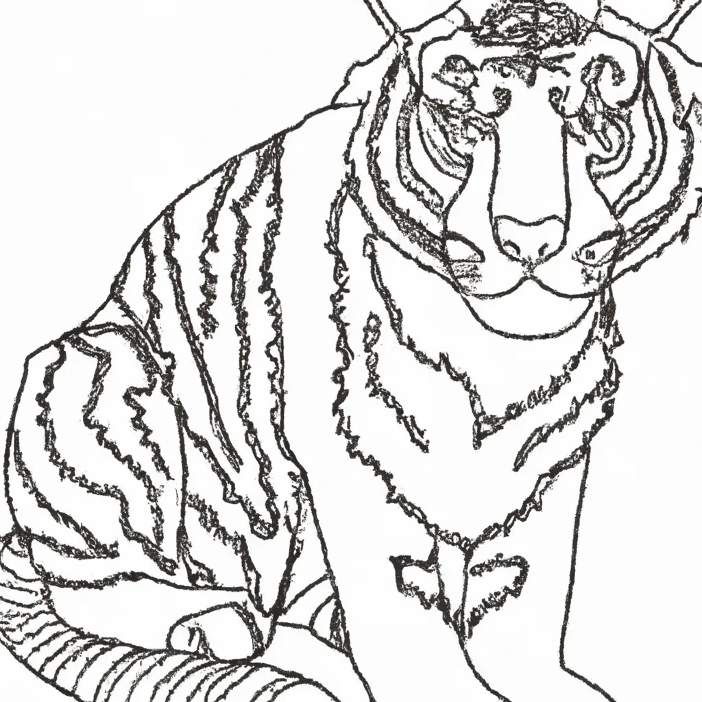 Inspire-se com Nossos Desenhos de Tigres para Colorir 23 Inspire-se com Nossos Desenhos de Tigres para Colorir 22