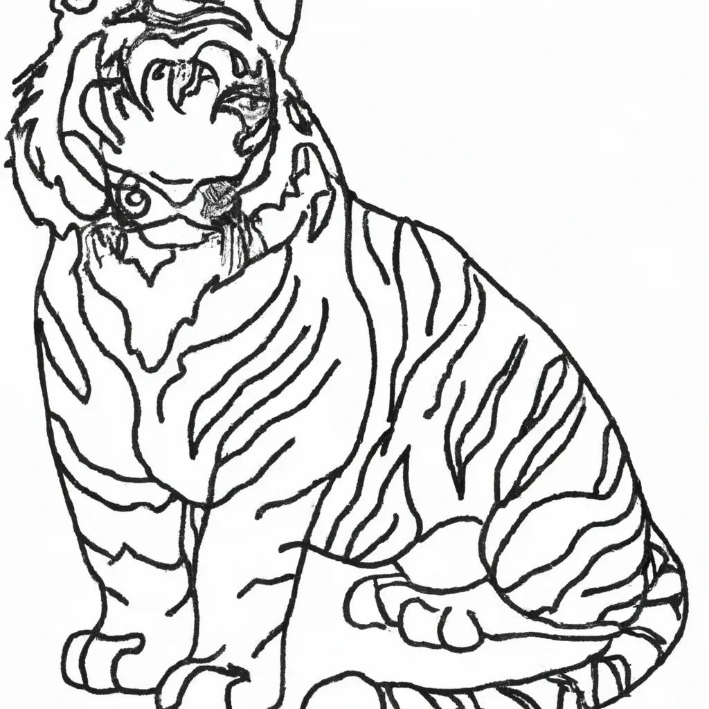 Inspire-se com Nossos Desenhos de Tigres para Colorir 13 Inspire-se com Nossos Desenhos de Tigres para Colorir 12