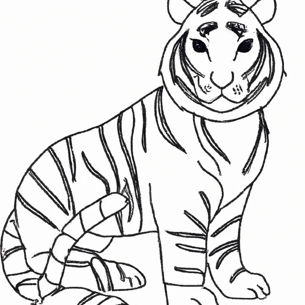 Inspire-se com Nossos Desenhos de Tigres para Colorir 15 Inspire-se com Nossos Desenhos de Tigres para Colorir 14