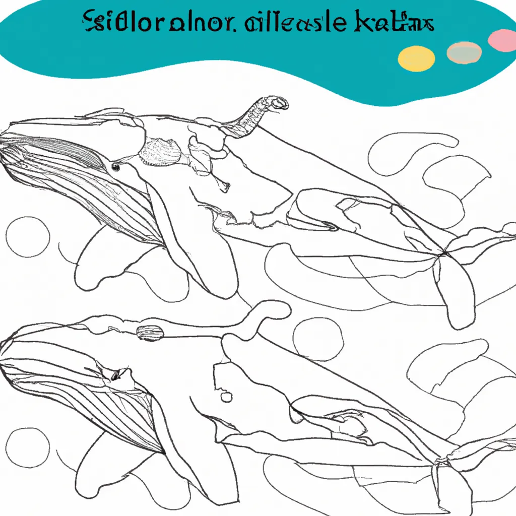 Experiência Subaquática: Desenhos de Baleias para Colorir 9 Experiência Subaquática: Desenhos de Baleias para Colorir 8