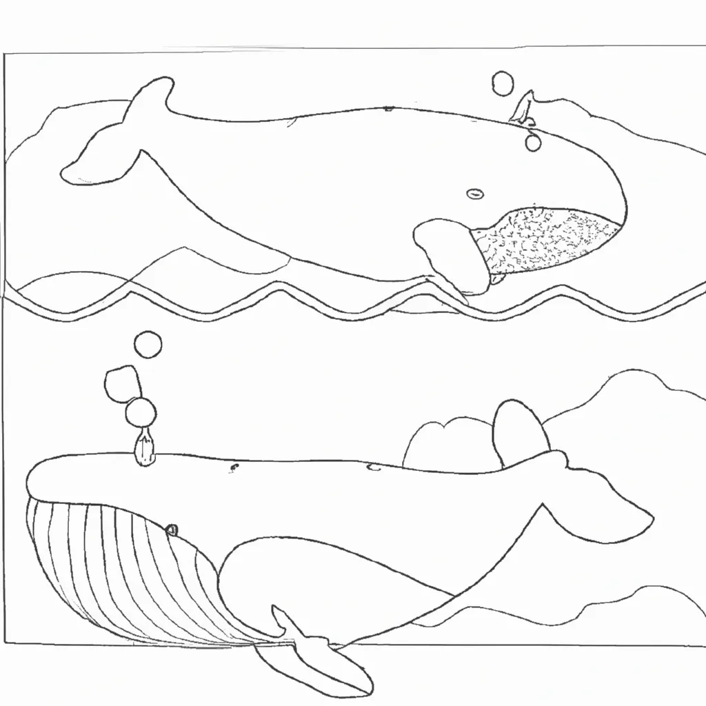 Experiência Subaquática: Desenhos de Baleias para Colorir 13 Experiência Subaquática: Desenhos de Baleias para Colorir 12