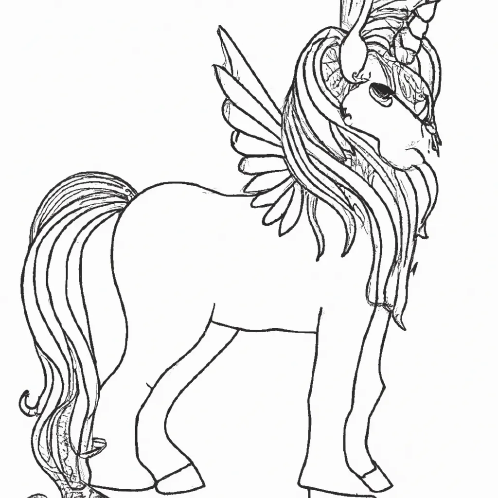 Desperte Sua Imaginação com Desenhos de Unicórnios para Colorir 4