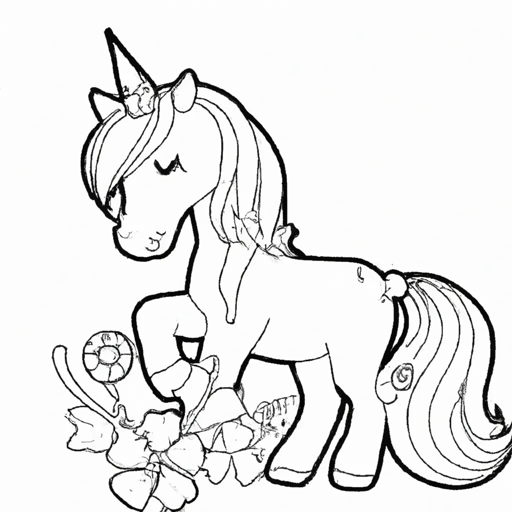 Desperte Sua Imaginação com Desenhos de Unicórnios para Colorir 26