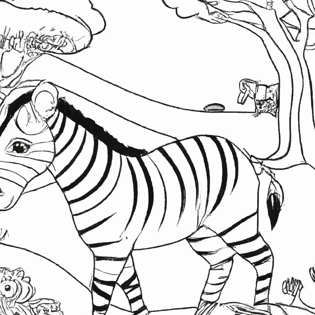 Desenhos de Zebra para Colorir: A Magia das Listras 3 Desenhos de Zebra para Colorir: A Magia das Listras 2