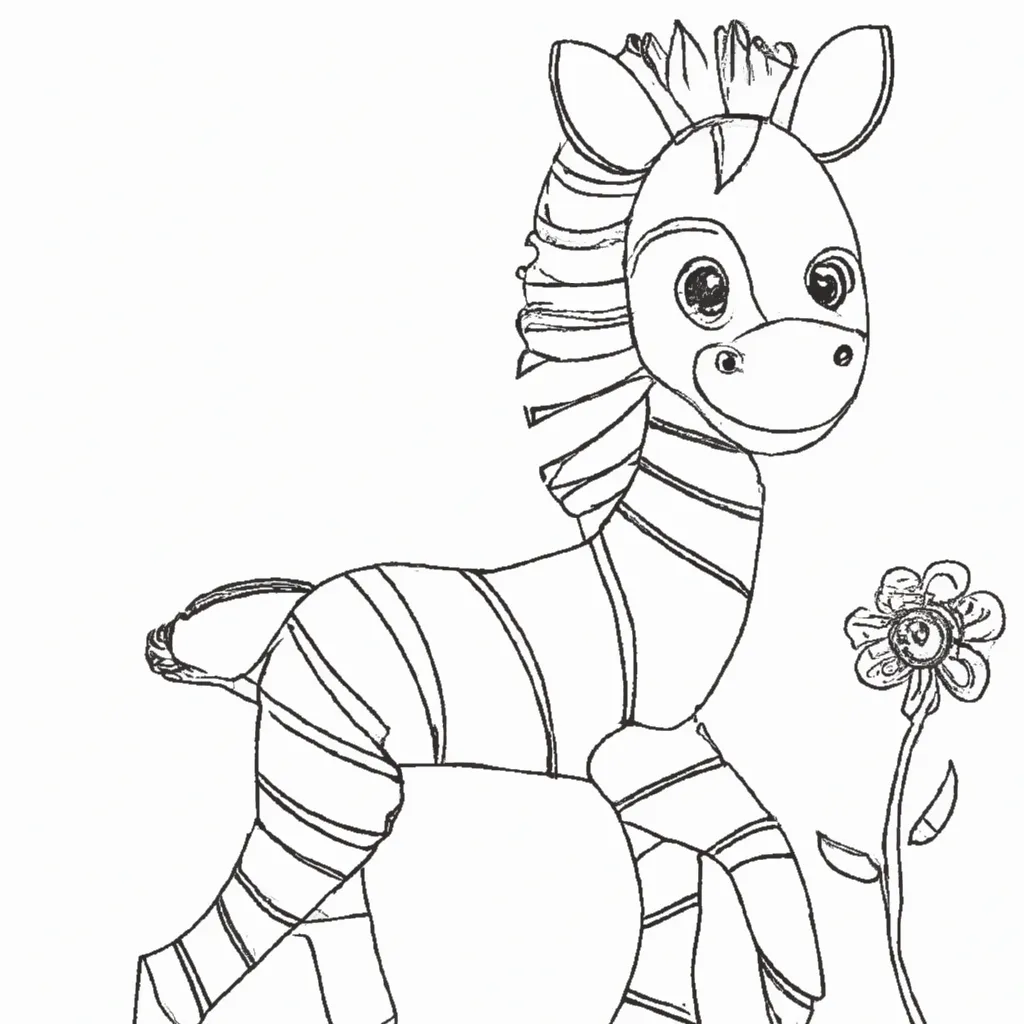 Desenhos de Zebra para Colorir: A Magia das Listras 5 Desenhos de Zebra para Colorir: A Magia das Listras 4