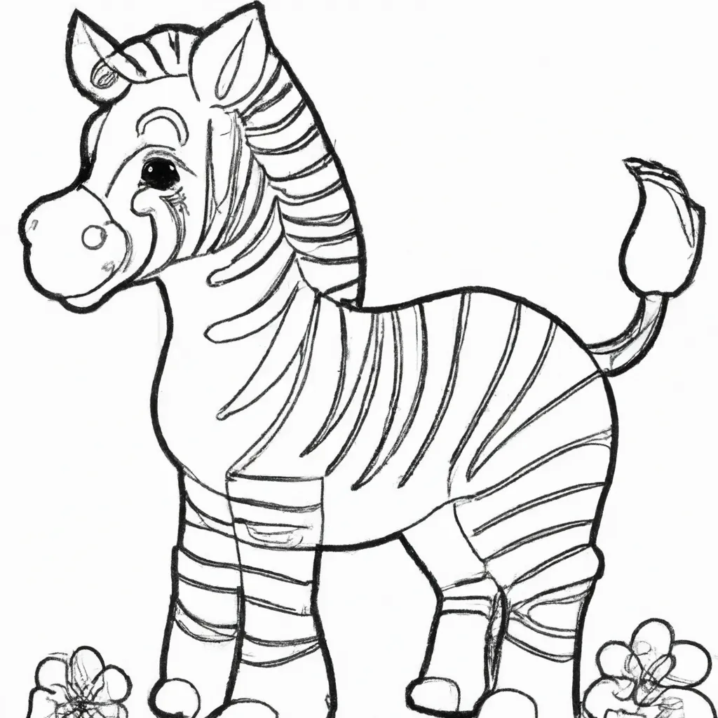 Desenhos de Zebra para Colorir: A Magia das Listras 27 Desenhos de Zebra para Colorir: A Magia das Listras 26